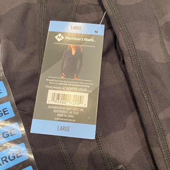 Member's Mark Ladies Zen L Zip Jacket Camo /M High Rise Ankle Legging Set - Picture 2 of 16